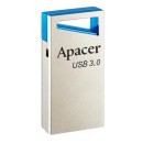Apacer USB flash disk, USB 3.0 (3.2 Gen 1), 64GB, AH155, stříbrný, AP64GAH155U-1, USB A, s poutkem
