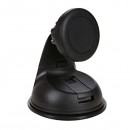 Magnetický držák mobilu(GPS) Swissten do auta, nastavitelná šířka, černý, plast, přísavka na sklo, kloubový, černá, mobil