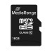 MediaRange Micro Secure Digital Card, 16GB, micro SDHC, MR958, UHS-I U1 (Class 10), s adaptérem
