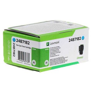 Lexmark originální toner 24B7182, cyan, 6000str., Lexmark C2240, O