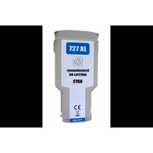 Renovovaná kazeta pro HP 727 F9J76A cyan PREMIUM 300 ml