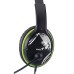 Genius HS-400A sluchátka s mikrofonem+redukce na single Jack, drátová, černá, 2 3,5 mm jack + redukce na 1 3,5 mm jack