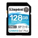 Kingston paměťová karta Canvas Go! Plus, 128GB, SDXC, SDG3/128GB, UHS-I U3 (Class 10), V30