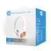 HP DHH-1206 White sluchátka s mikrofonem, ovládání hlasitosti, bílo-zlatá, klasická typ 3,5mm jack