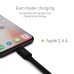 GCmatte Lightning kabel 25 cm s rychlonabíjením Apple 2.4A