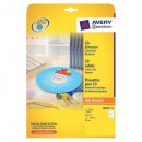 Avery Zweckform etikety na CD 117/41mm, A4, matné, bílé, 2 etikety, baleno po 25 ks, L6015-25, pro laserové a inkoustové tiskárny,