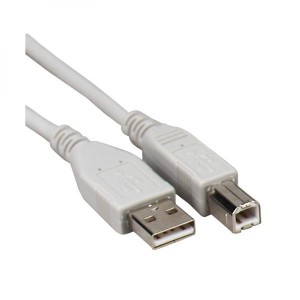 Kabel USB (2.0), USB A M- USB B M, 0.8m, šedý