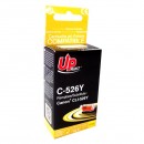 UPrint kompatibilní ink s CLI526Y, yellow, 10ml, C-526Y, s čipem, pro Canon Pixma  MG5150, MG5250, MG6150, MG8150