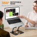 Powerton ERGO ANGULO otočný skládací držák notebooku, černý
