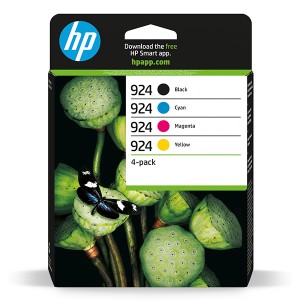 HP originální ink 6C3Z1NE, HP 924, CMYK, blistr, 500/3*400str., HP OfficeJet Pro 8120e, 8130e