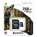 Kingston paměťová karta Canvas Go! Plus, 256GB, micro SDXC, SDCG3/256GB, UHS-I U3, s adaptérem, A2, V30