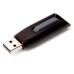 Verbatim USB flash disk, USB 3.0, 64GB, V3, Store N Go, černý, 49174, USB A, s výsuvným konektorem