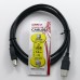 Kabel USB (2.0), USB A M- USB B M, 1.8m, černý, Logo, cena za 1 kus