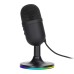Marvo, herní/streamovací mikrofon, MIC-06, černý, RGB podsvícení, vstup pro sluchátka