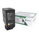 Lexmark originální toner 75B20Y0, yellow, 10000str., return, Lexmark CS727de, CS728de, CX727de, O