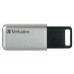 Verbatim USB flash disk, USB 3.0, 64GB, Secure Pro, stříbrný, 98666, USB A, AES 256-bit šifrování, s výsuvným konektorem