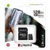 Kingston paměťová karta Canvas Select Plus, 128GB, micro SDXC, SDCS2/128GB, UHS-I U1 (Class 10), s adaptérem, A1