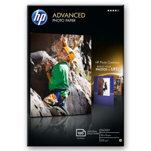 HP Advanced Glossy Photo Paper, foto papír, bez okrajů typ lesklý, zdokonalený typ bílý, 10x15cm, 4x6