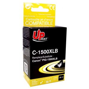 UPrint kompatibilní ink s PGI 1500XL, black, 36ml, C-1500XLB, high capacity, pro Canon MAXIFY MB2050, MB2350