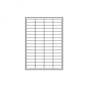 Logo etikety 48.5mm x 16.9mm, A4, matné, bílé, 68 etiket, 140g/m2, baleno po 10 ks, pro inkoustové a laserové tiskárny