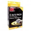 UPrint kompatibilní ink s CLI8, 2xblack/1xcyan/1xmagenta/1xyellow, C8/5 PACK, s čipem, pro Canon iP4200, iP5200, iP5200R, MP500, M