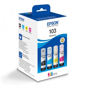 Epson originální ink C13T00S64A, 103, T00S64A, CMYK, Epson EcoTank L3151, L3150, L3111, L3110