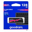 Goodram USB flash disk, USB 3.0 (3.2 Gen 1), 128GB, UCL3, černý, UCL3-1280K0R11, USB A, s výsuvným konektorem