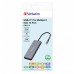 USB (3.2) hub 14-port, 32154, šedý, délka kabelu 15cm, Verbatim, 2x USB C, 5x USB A, 2x HDMI, čtečka SD/micro SD