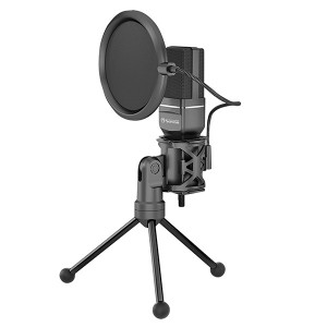 Marvo, streamovací mikrofon MIC-03, mikrofon, bez regulace hlasitosti, černý, s 270&deg; otočným tripodem