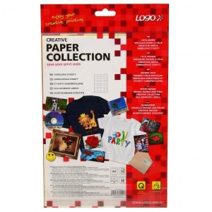 Logo etikety 48.5mm x 25.4mm, A4, matné, žluté, 40 etiket, baleno po 10 ks, pro inkoustové a laserové tiskárny