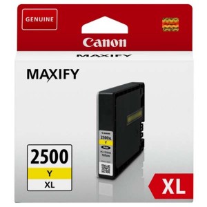 Canon originální ink PGI 2500XL, PGI-2500XL yellow, 19.3ml, 9267B001, Canon MAXIFY iB4050, MB5050, MB5350