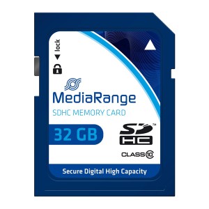 Mediarange paměťová karta Secure Digital Card, 32GB, SDHC, MR964, UHS-I U1 (Class 10), SDHC, SDXC
