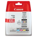 Canon originální ink CLI-581XXL C/M/Y/BK, CMYBK, blistr s ochranou, 11.7ml, 1998C004, Canon 4-pack PIXMA TR7550, TS6150, TS8251