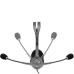 Logitech Stereo H110, sluchátka s mikrofonem, šedá