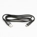Kabel USB (2.0), USB A M- USB C M, 1m, 480 Mb/s, 5V/3A, černý, Logo, box, nylonové opletení, hliníkový kryt konektoru