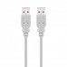 Kabel USB (2.0), USB A M- USB A M, 1.8m, šedý, High Speed