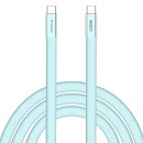 Verbatim USB-C kabel SoftTouch USB C samec - USB C samec, 100W, 1.2m, modrý, box, 30276