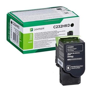 Lexmark originální toner C232HK0, black, 3000str., high capacity, return, Lexmark C2325dw,C2425dw,C2535dw,MC2325adw,MC2425adw, O