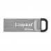 Kingston USB flash disk, USB 3.0 (3.2 Gen 1), 64GB, DataTraveler(R) Kyson, stříbrný, DTKN/64GB, s poutkem