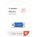 Verbatim USB flash disk, USB C, 128GB, Plectra, modrý, 30233, USB C