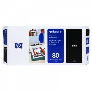 HP originální tisková hlava C4820A, HP 80, black, 17ml, HP DesignJet 1050C, 1055CM