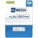 MyMedia USB flash disk, USB 3.2, 64GB, MyAlu, stříbrný, 69277, USB A