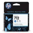 HP originální ink 3ED67A, HP 712, cyan, 29ml, HP DesignJet Studio, T210, T230, T250, T630, T650