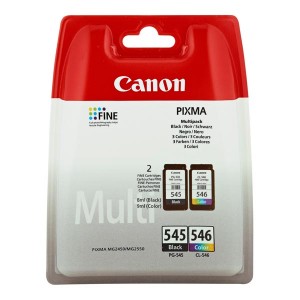 Canon originální ink PG-545/CL-546, PG545/CL546, black/color, blistr s ochranou, 2x180str., 1x8, 1x9ml, 8287B006, Canon 2-pack Pixma MG2450, 25