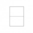 Logo etikety 210mm x 148mm, A4, matné, bílé, 2 etikety, 140g/m2, baleno po 10 ks, pro inkoustové a laserové tiskárny