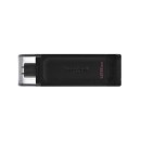 Kingston USB flash disk, USB 3.0 (3.2 Gen 1), 128GB, DataTraveler 70, černý, DT70/128GB, USB C