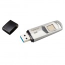 Apacer USB flash disk, USB 3.0, 32GB, AH651, stříbrný, AP32GAH651S-1, s otiskem prstu