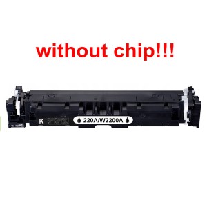 Kompatibilní toner pro HP 220A/W2200A-No Chip! Black POZOR kazeta bez čipu 2000 stran