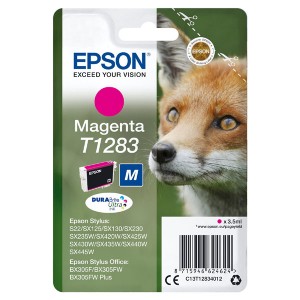 Epson originální ink C13T12834022, T1283, magenta, blistr, 3,5ml, Epson Stylus S22, SX125, 420W, 425W, Stylus Office BX305