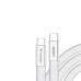 Verbatim USB-C kabel SoftTouch USB C samec - USB C samec, 100W, 1.2m, Bílá, box, 30277